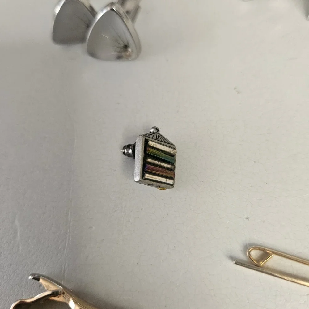 Vintage Mens‎ Cufflinks Tie Clip Lapel Pin Lot Gold Silver Tone Formal Jewelry